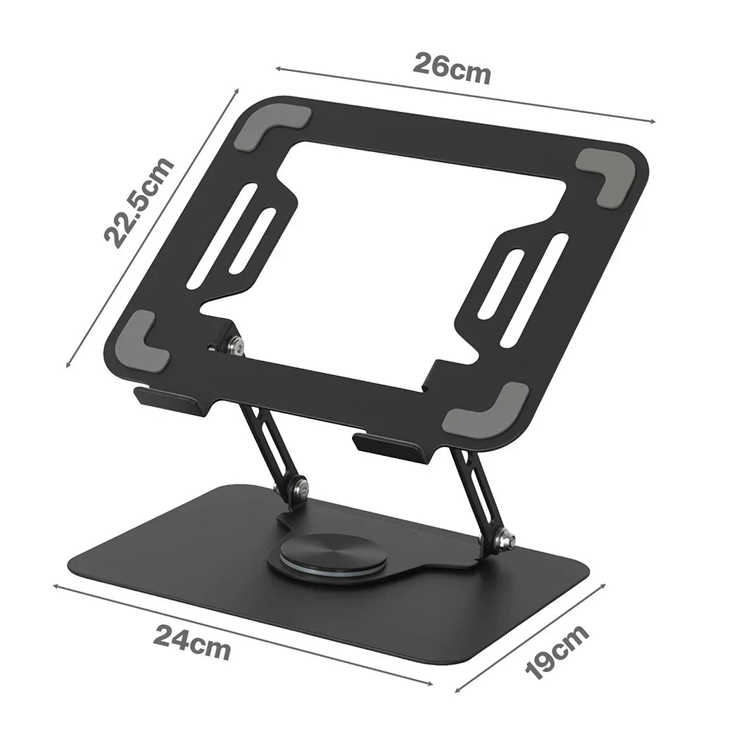 Levede Portable Laptop Stand 360 Rotating Bracket Foldable Laptop Desk Holder-2050056791802384386