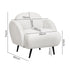 Levede Sofa Chair Fleece Upholstered Single White-1894516737014108162
