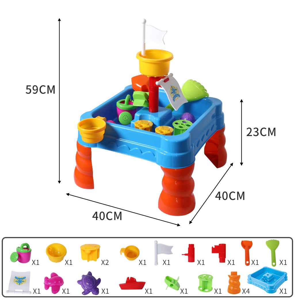 21pc Kids Sand Water Activity Play Table-2006733045117358082