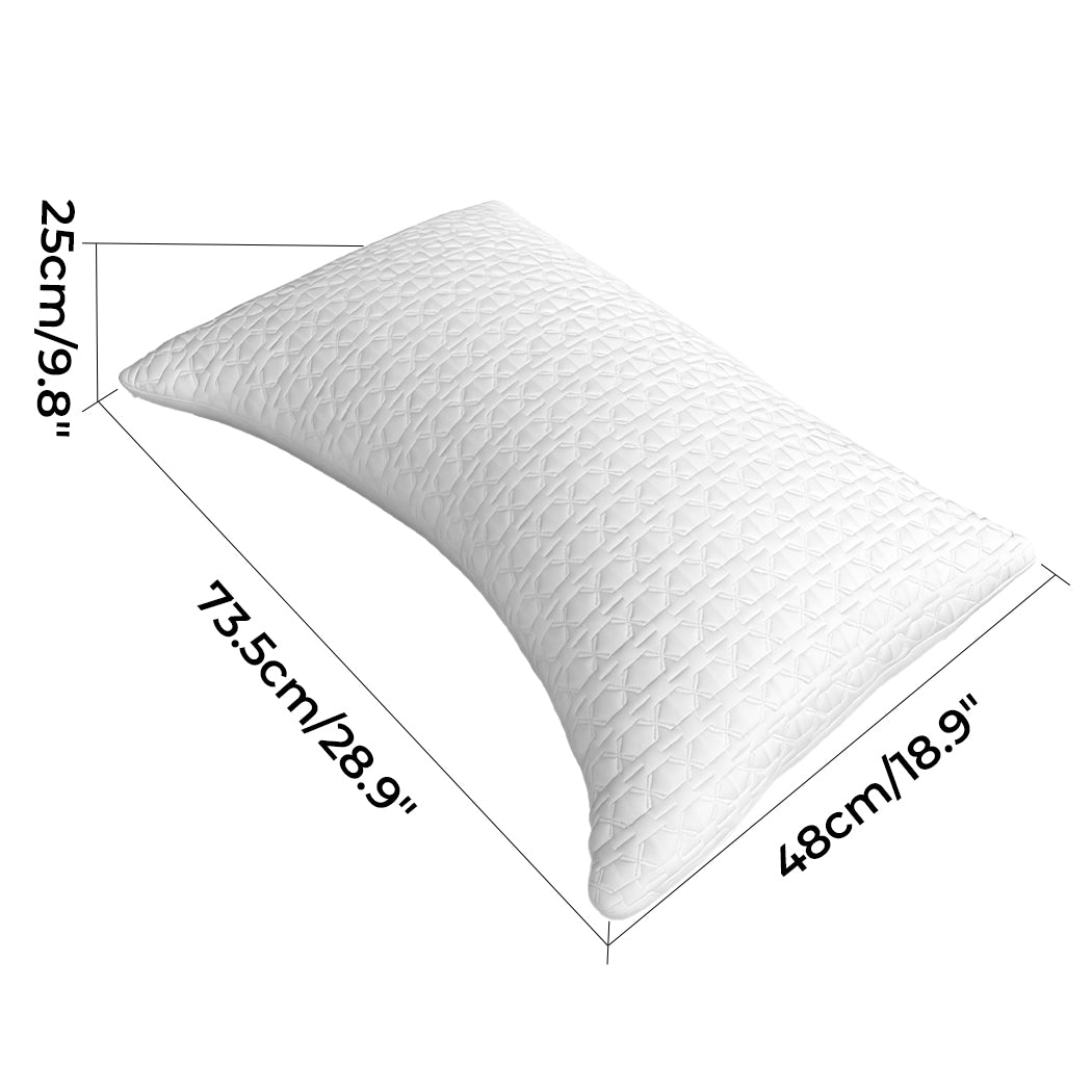 Dreamz Memory Foam Adjustable Pillow Neck Pain Relief Cooling Side Sleeper-2050056764359053314