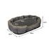 PaWz Electric Pet Heater Bed Heated L Grey Large-2029387226831523842