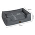 Pawz Waterproof Pet Dog Calming Bed-1894516781301764098