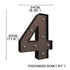 LED Metal Number Lights Free Standing-1942353641809776642