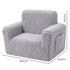 BoPeep Kids Sofa Fold Out Couch 2 In 1 Plush Toddler Lounger for Playroom Grey-2109799595259924483