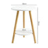 Levede Round Coffee Table 2-Layer Living Room End Tables Bedroom Side Tables-2050059016905822210