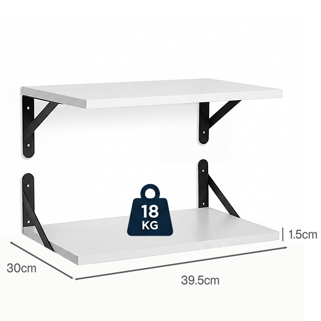Levede Floating Wall Shelves 2Pcs Deep Wall Mounted Display Book Shelf Bedroom-2061251868176289794