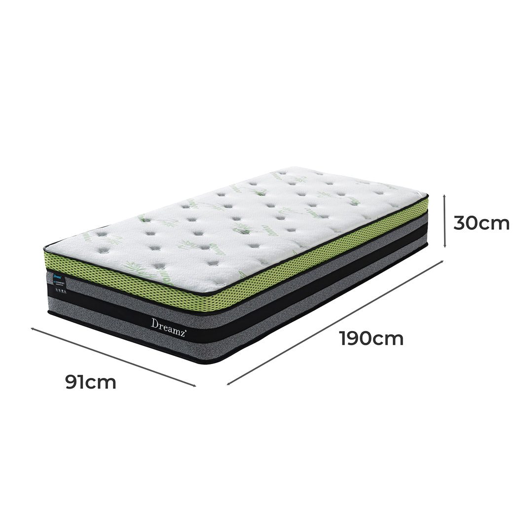 Dreamz Single Cooling Mattress Pocket-1864184423134662658