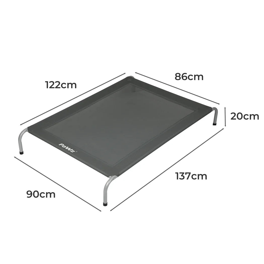 PaWz Elevated Trampoline Pet Bed Dog XXL Grey XX-Large-2018816743706857474