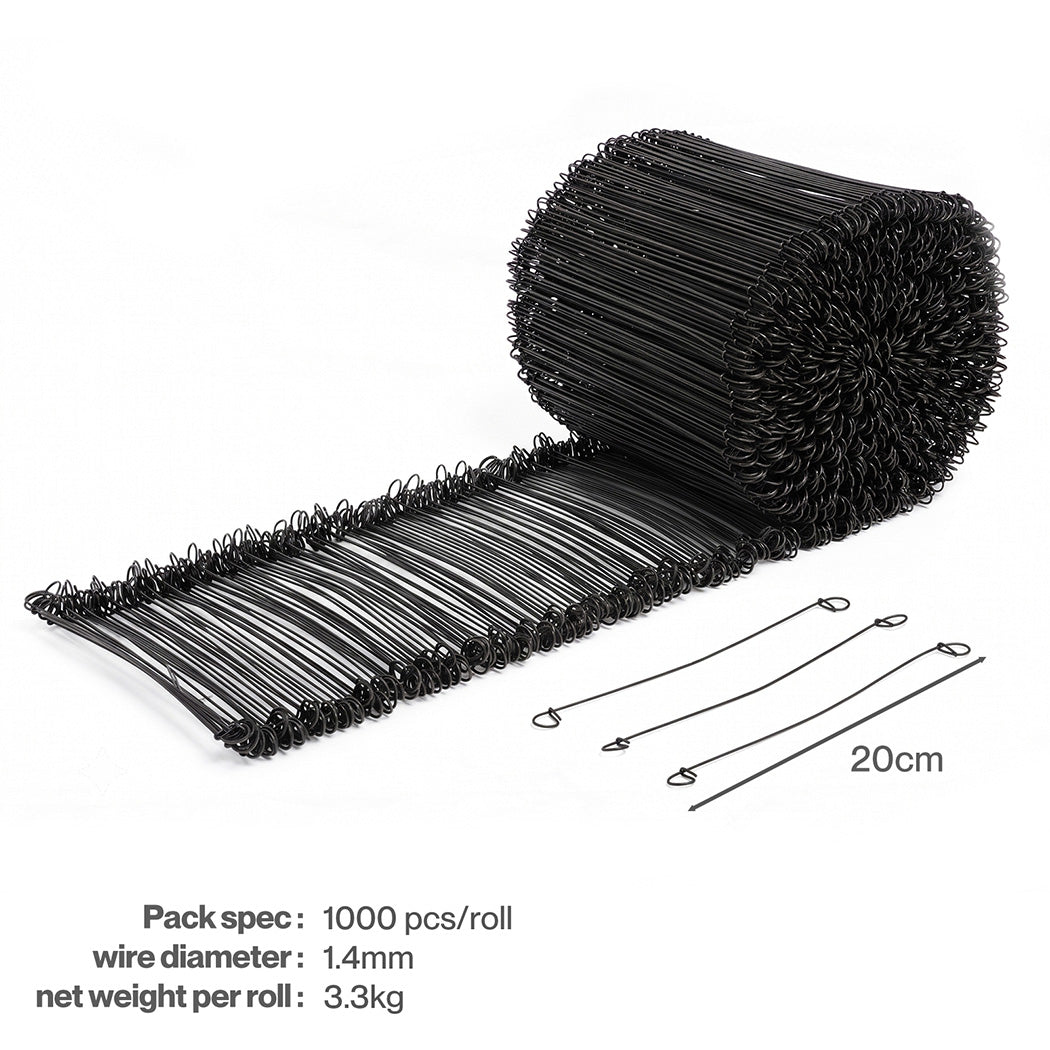 Traderight Cable Ties Rebar Tying Tool Reinforcing Mesh Loop Ties Metal 1000Pcs-2109799594580447235