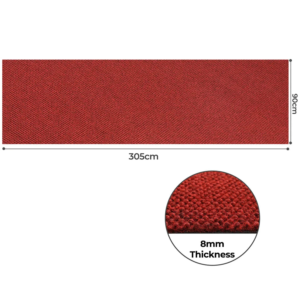Marlow Extra Large Floor Rug Outdoor 90cm x 305cm Red-2018816748094099458