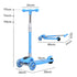 Bopeep Foldable Kids Scooter LED Music Blue-2006732821489651714