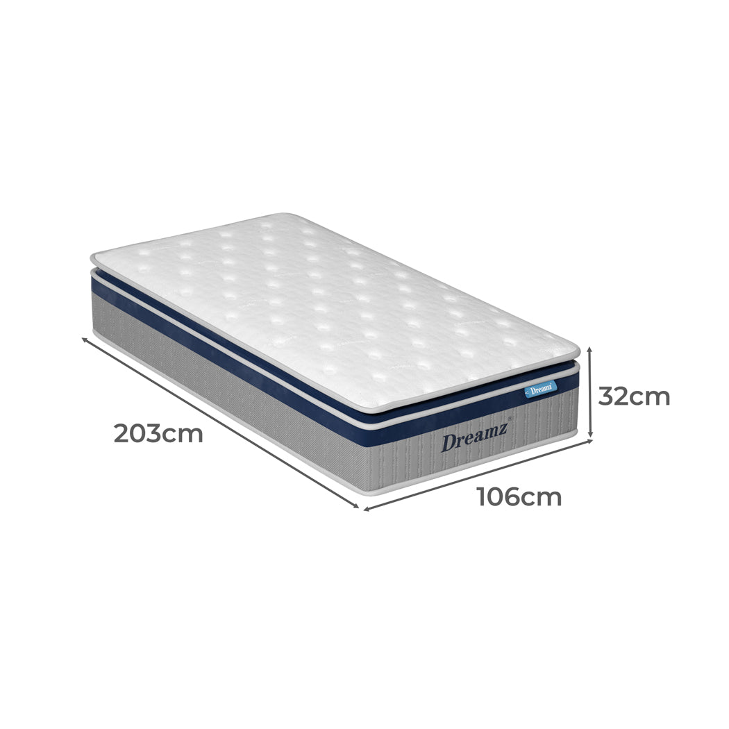 DreamZ Spring Mattress Pillow Top All Sizes  32CM-1894516719502888962