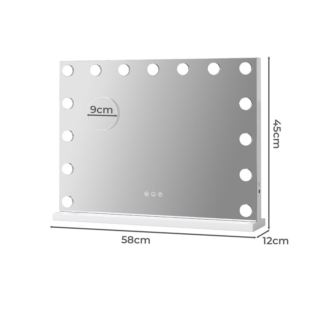 Yezi LED Hollywood Makeup Mirror 45x58cm-1950770001380249602