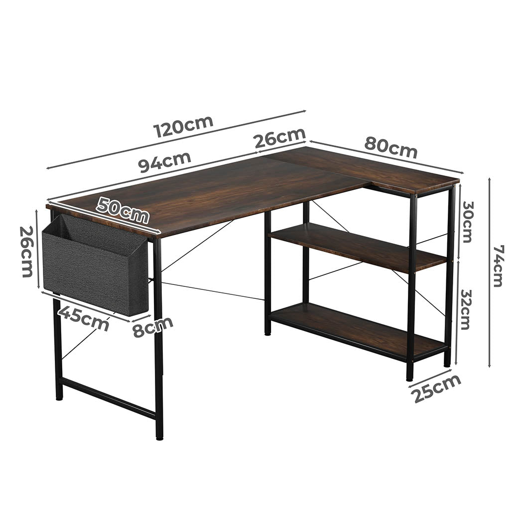 Levede L Shaped Computer Desk Home Corner Desk-1894516732719140866