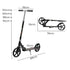 MONVELO Folding Scooter Dual Large Wheels Black-2029387212751245314