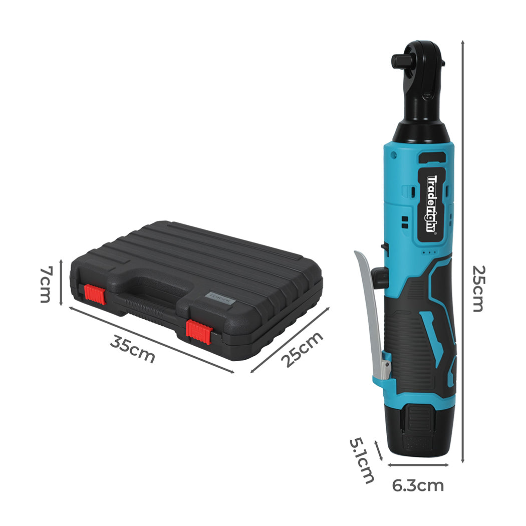 Traderight Cordless Ratchet 12V 42N.M 3/8" Drive Kit-2006733388668604418
