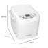 Spector Automatic Bread Machine 19-In-1 500W Quiet Motor 1.2Lb White for Home-2109799588007972867