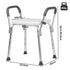 Levede Adjustable Shower Chair Bath Seat with Arms Portable Non Slip Bathroom-2061251856318992386