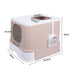 PaWz Cat Litter Box Fully Enclosed Kitty Coffee-2018816770344882178