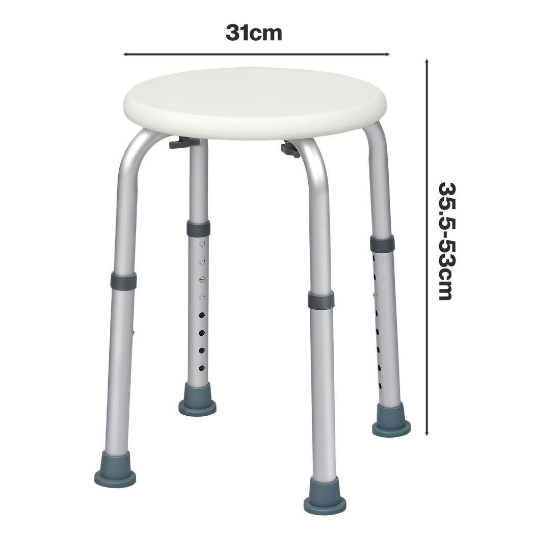 Levede Shower Chair Bath Stool Seat Safety Bathroom Adjustable Height Non Slip-2102558124866146306