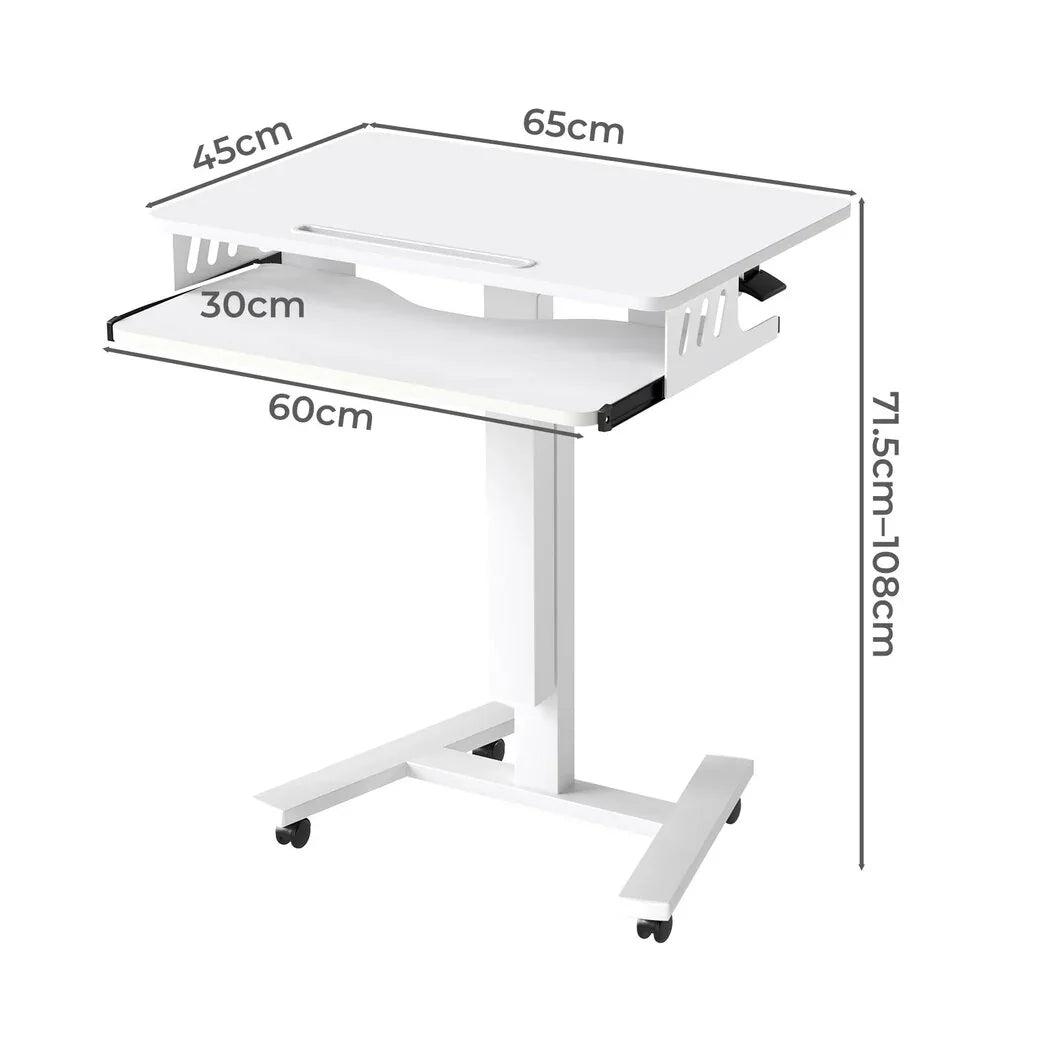 Levede Mobile Standing Desk Adjustable Height Table-2050056913487532034