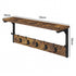 Levede Coat Rack Shelf Wall Mounted 7 Hooks Wall Floating Hat Rack Living Room-2050059009976832002