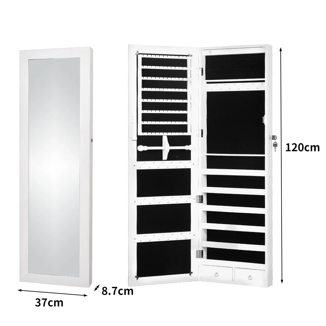 Levede Mirror Jewellery Cabinet Makeup-2006733194640101378