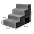 Pawz 4 Steps Pet Stairs Dog Ramp High Density Foam Grey-1973193605396959234
