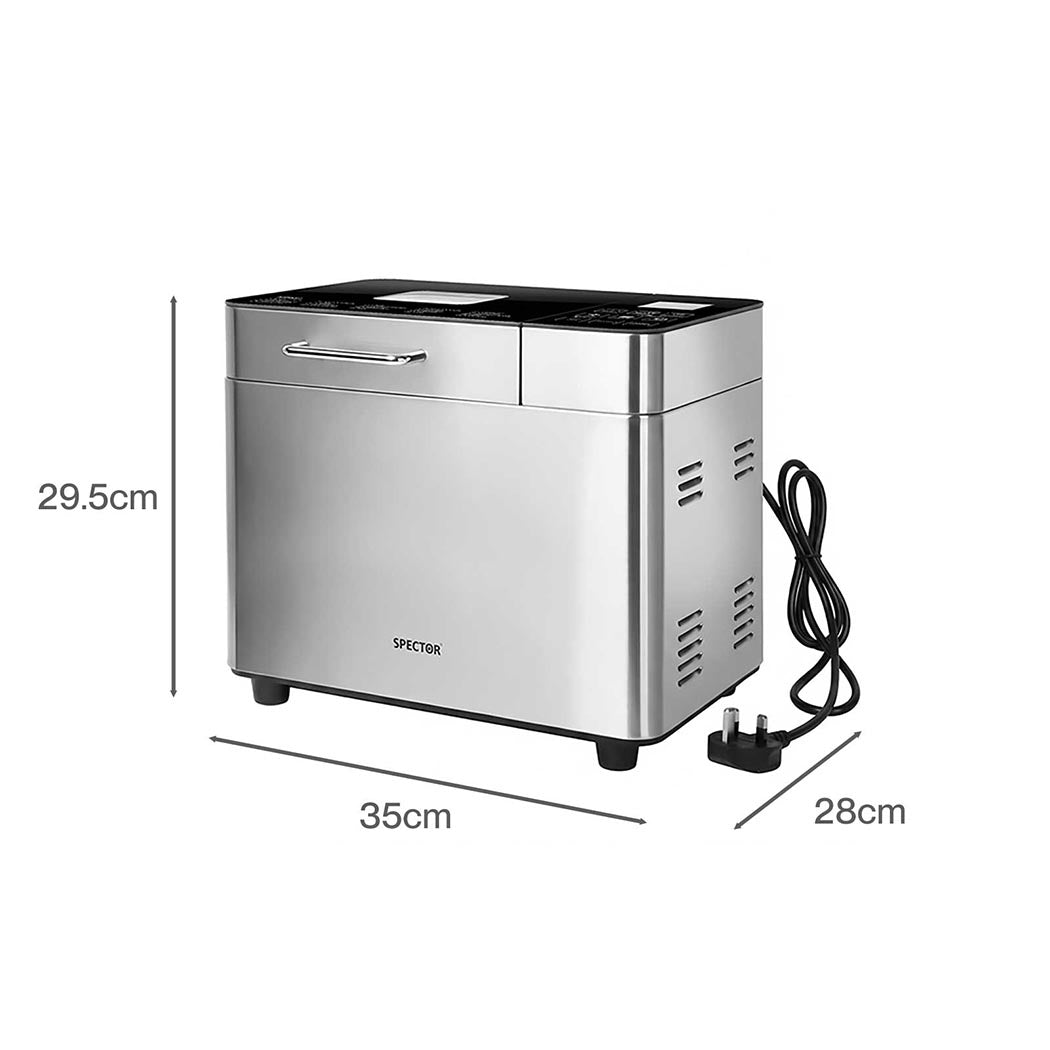 Spector Bread Maker Machine 25-In-1 15H Timer Smart Touch LCD for Home Baking-2109799588330934275