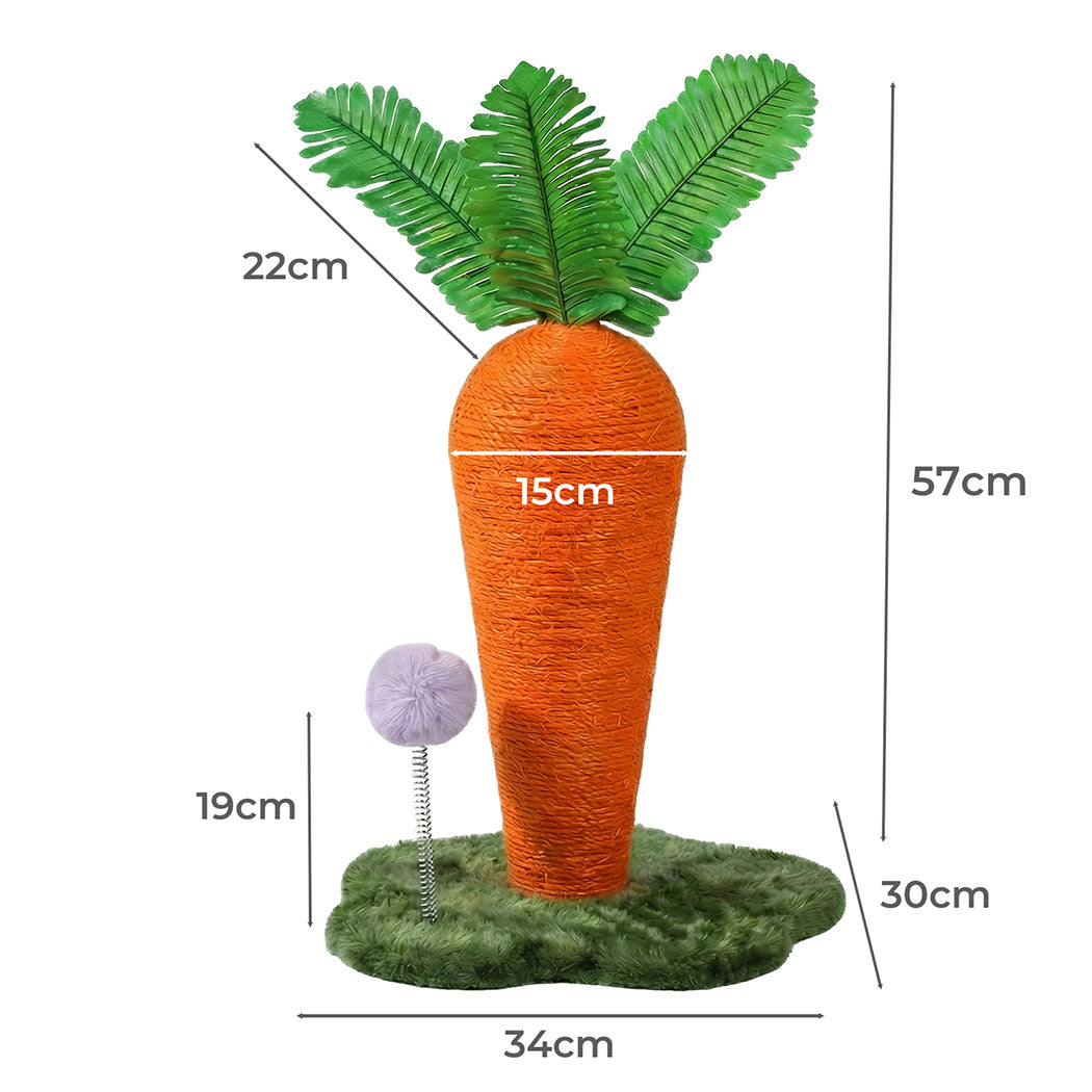 Pawz Cat Scratching Post Cute Carrot Scratching Post-2050056806016880642