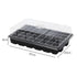 Toque Seedling Tray 5 Pack Starter Kit With Vented Dome For Greenhouse Black-2100034985904967682