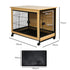 PaWz Wooden Wire Dog Kennel Side End XXL XX-Large-2029387230409265154
