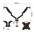 Traderight Monitor Stand Dual Arm  for 13"-32"-2018816795984662530