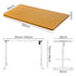 Levede Motorised Standing Desk Height 120cm Natural 800x 1.5MM-2018816928658886658