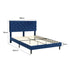 Levede Bed Frame Queen Size Mattress Blue-2006733224277053442