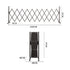 Garden Security Fence Gate Gate Metal Brown-1899652499095293954