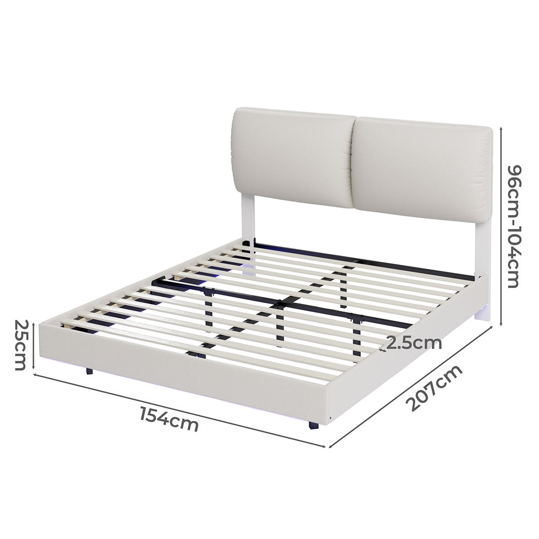 Levede Queen Floating Bed Frame