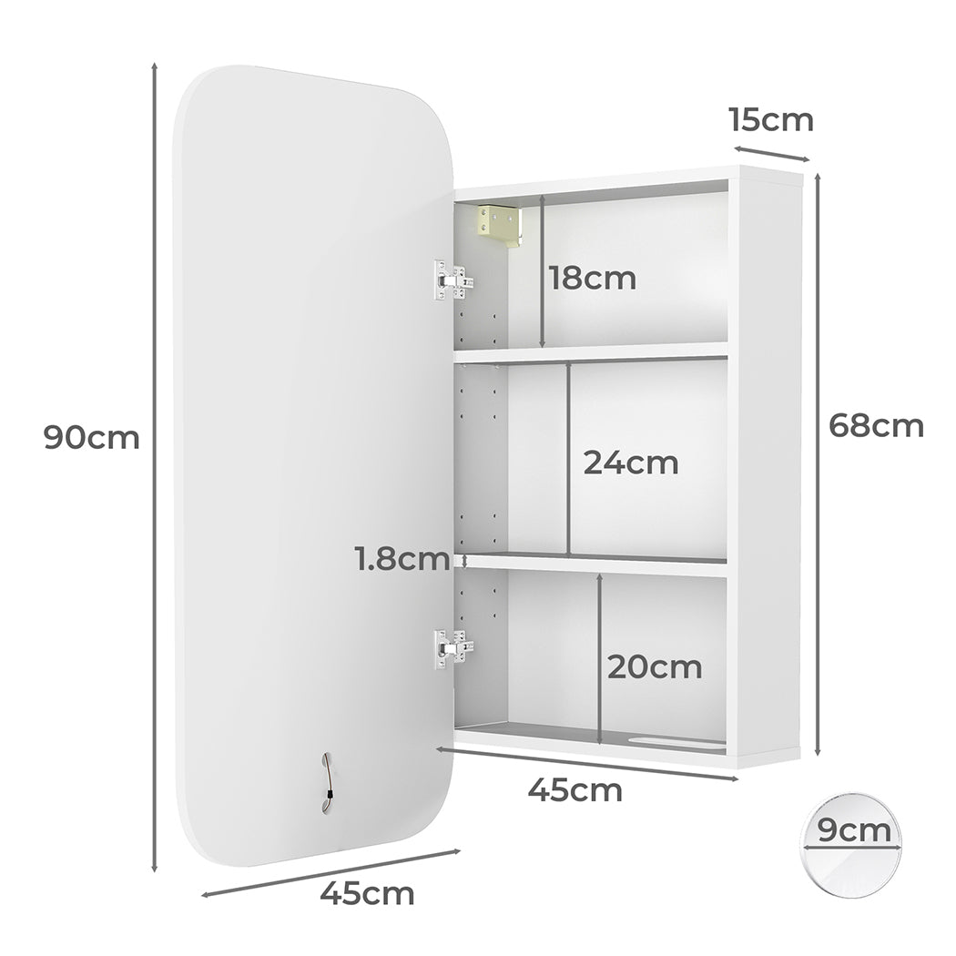 Levede Bathroom Mirror Cabinet-1950769974981300226