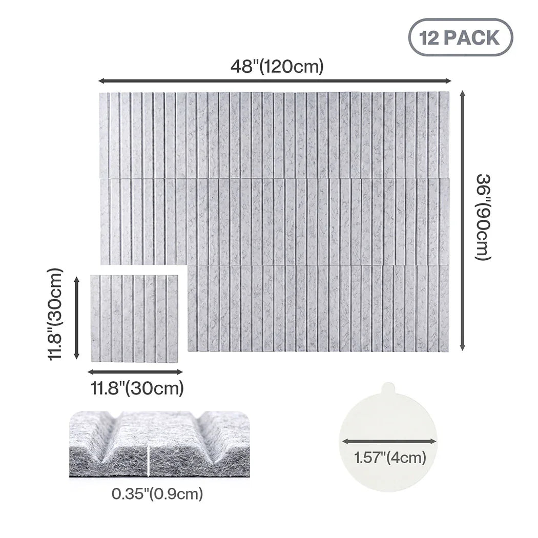 Levede Cork Boards Alternative Photo Display Board 12 Pcs 30cmx30cm Coustic-2050059006285844482
