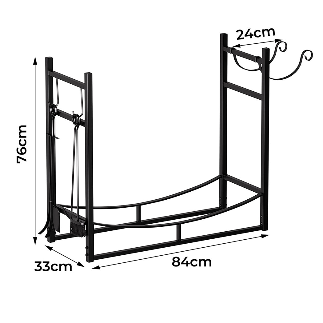 Moyasu Firewood Rack Fireplace Tool Log Holder-2065254235859193858