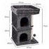 Pawz Cat Tree Cat Tower Top Perch Sisal Post E1 Particle Board Dark Grey-2100034992326447106
