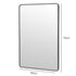 Yezi Rectangle Wall Mirror 75x50cm Bathroom Wall Mounted Vanity Mirror Home Decor-2050059009565790210