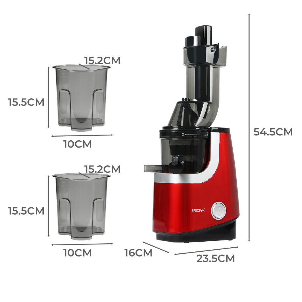 Spector Cold Press Slow Juicer Whole Red-1864184296508624898