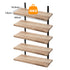 Levede Floating Wall Shelves 5Pcs Wood Wall Mounted Rustic Display Rack Bedroom-2050059023742537730