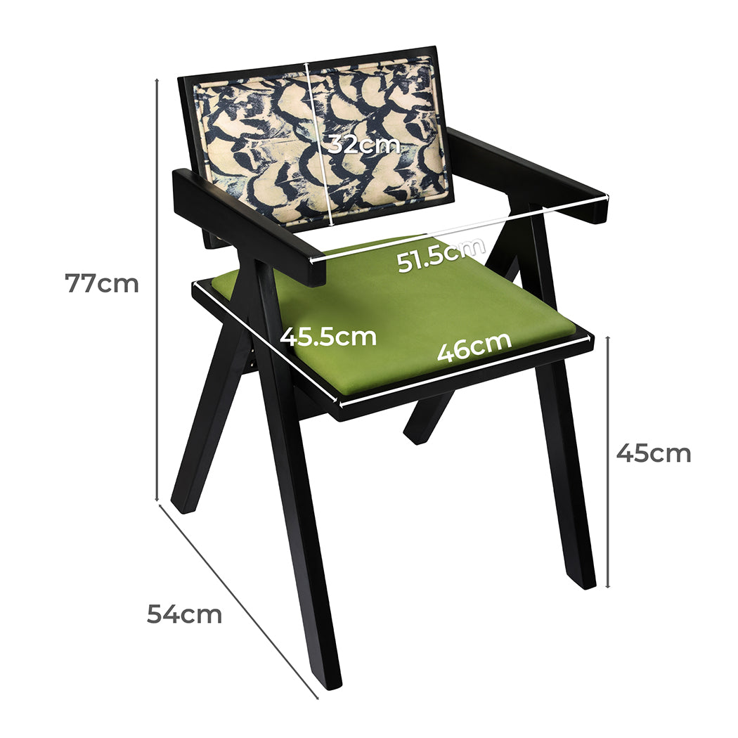 Levede 2X Dining Chair Retro Backrest Chair-1894516794618679298