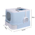 PaWz Cat Litter Box Fully Enclosed Kitty Blue-2006733131914285058