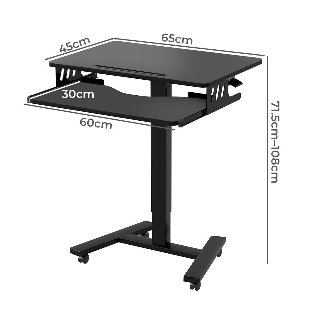 Levede Mobile Standing Desk Adjustable Height Table-2011971109720821762