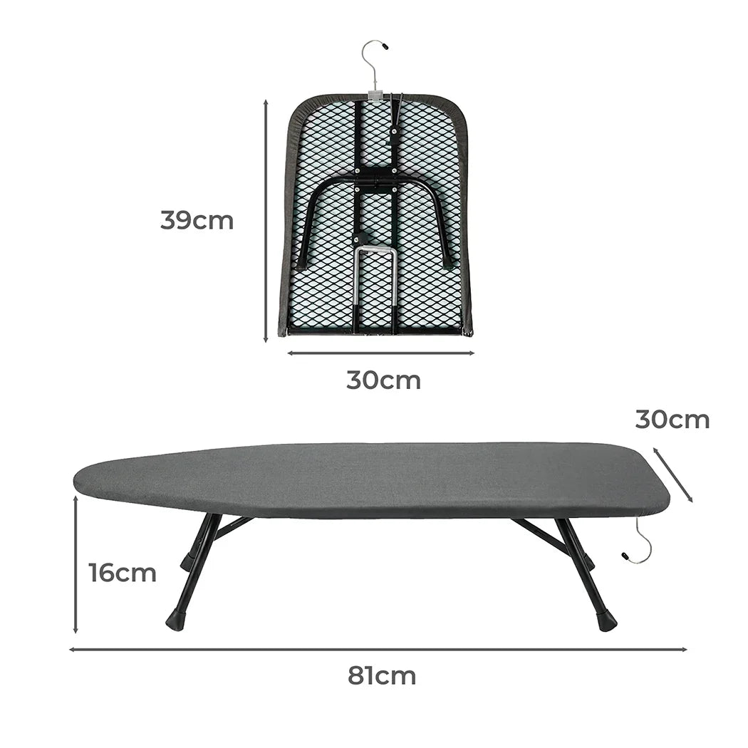 Levede Metal Table Ironing Board Folding Heat Resistant Cover 100% Cotton Pad-2050059021901238274