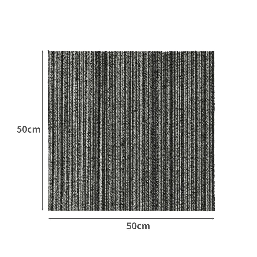 Marlow 20x Carpet Tiles 5m2 Box Heavy Black-2018816860090404866