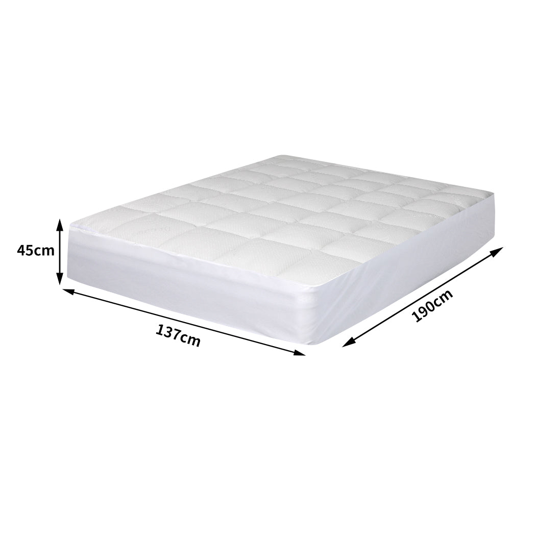 Dreamz Mattress Protector Luxury Topper Double-2065254526755147778